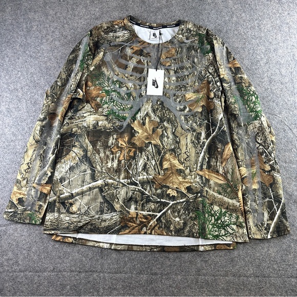 Nike NikeLab NRG Skeleton Camo Realtree Running Tech Shirt Mens